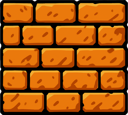 Wall.
In-Game asset.  2d.  High contrast.  No shadows