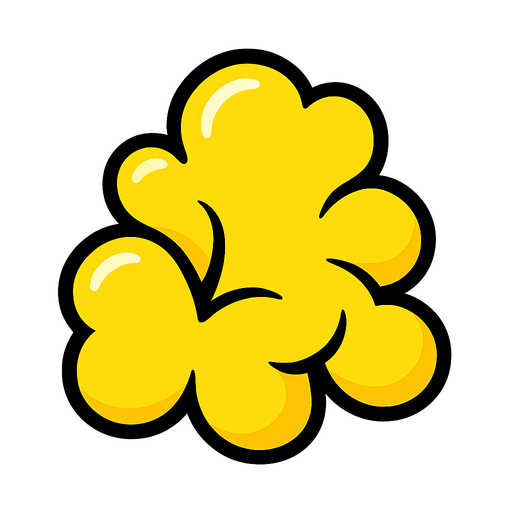 Super popcorn yellow.
In-Game asset.  2d.  High contrast.  No shadows