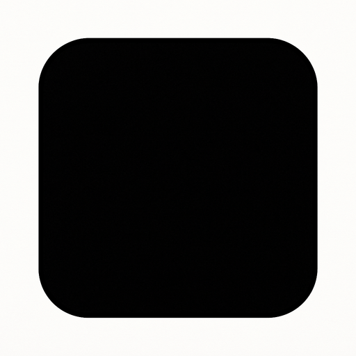 black rectangle (rounded corners).
In-Game asset.  2d.  High contrast.  No shadows