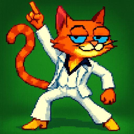 reimaginalo bailando como tony manero en fiebre de sabado por la noche con fondo verde