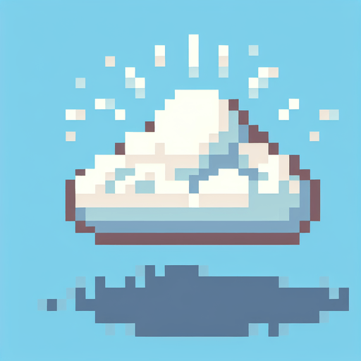 pixel art cloud.
Single Game Texture. In-Game asset. 2d. Blank background. High contrast. No shadows.