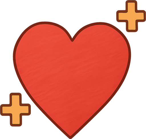 heart. No background. Transparent background. Blank background. No shadows. 2d. In-Game asset. flat