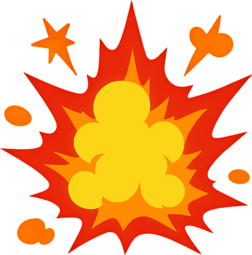 explosion. In-Game asset. 2d. High contrast. No shadows.
In-Game asset.  2d.  High contrast.  No shadows