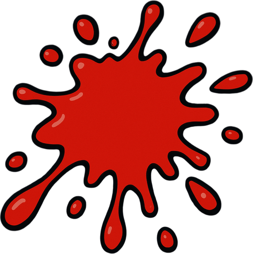 blood.
In-Game asset.  2d.  High contrast.  No shadows