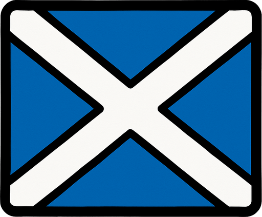 scotland flag.
In-Game asset.  2d.  High contrast.  No shadows