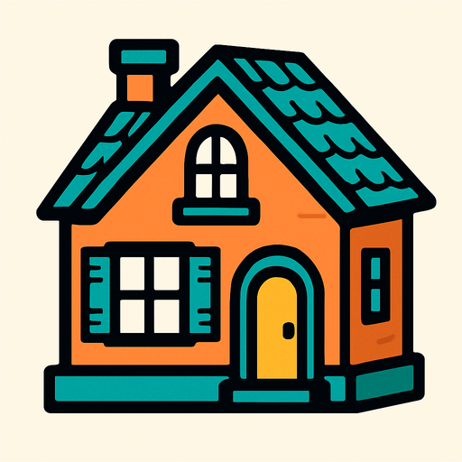 house.
In-Game asset.  2d.  High contrast.  No shadows