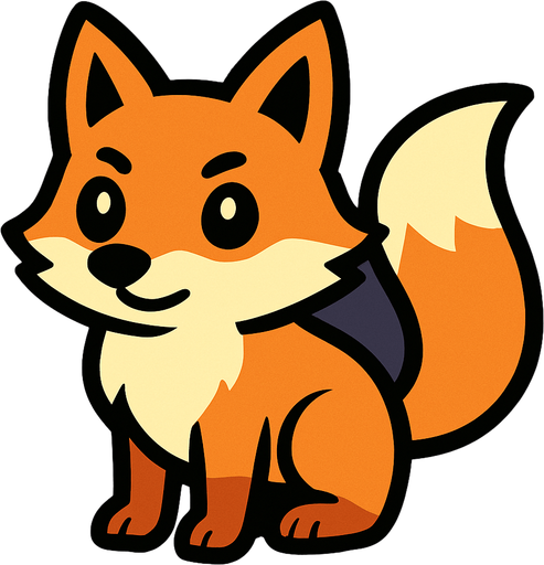 Fox.
In-Game asset.  2d.  High contrast.  No shadows