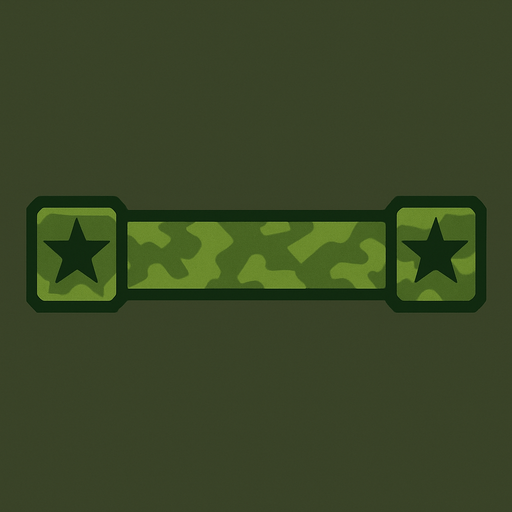 green line with army style.
In-Game asset.  2d.  High contrast.  No shadows
