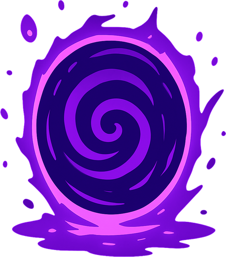 Purple Portal.
In-Game asset.  2d.  High contrast.  No shadows