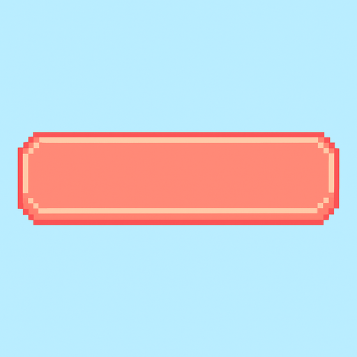 (700x140) button (cute pixel art). no writing
No shadows