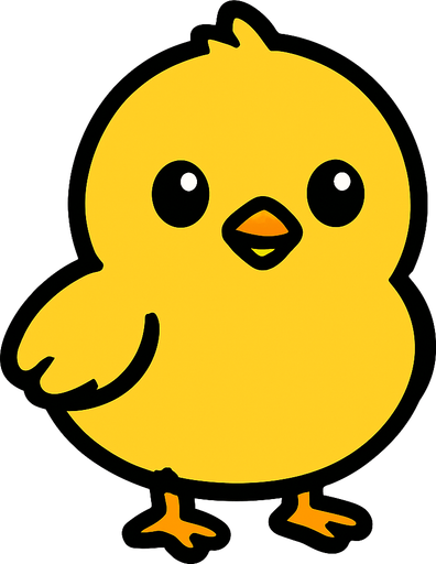 chick.
In-Game asset.  2d.  High contrast.  No shadows