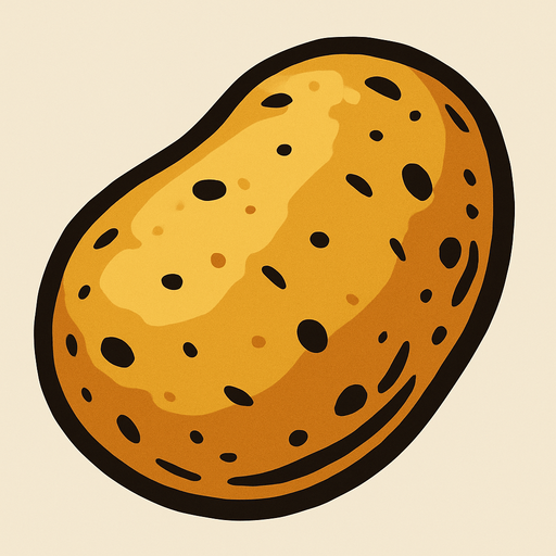 Patate.
In-Game asset.  2d.  High contrast.  No shadows