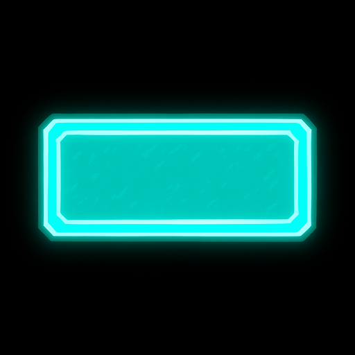 Res neon rectangle block.
In-Game asset.  2d.  High contrast.  No shadows
