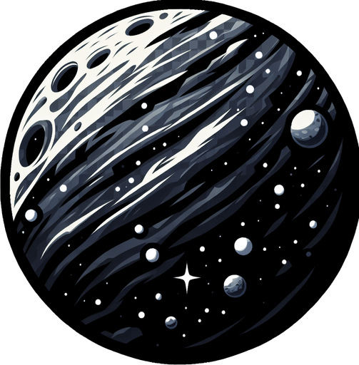 planet.
Single Game Texture. In-Game asset. 2d. Blank background. High contrast. No shadows. transparent background