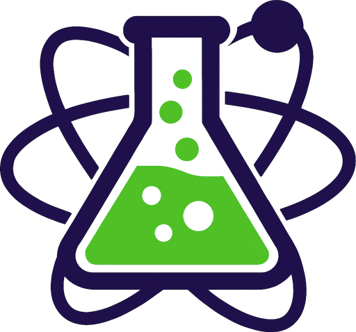 Science icon.
In-Game asset.  2d.  High contrast.  No shadows