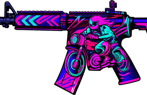 Cs2 neon rider skinini ekle.
In-Game asset.  2d.  High contrast.  No shadows