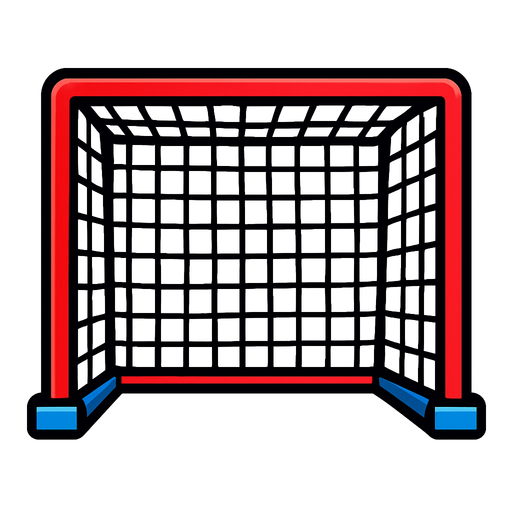 soccer goal 2d ingame asset high contrast no shadows.
In-Game asset.  2d.  High contrast.  No shadows