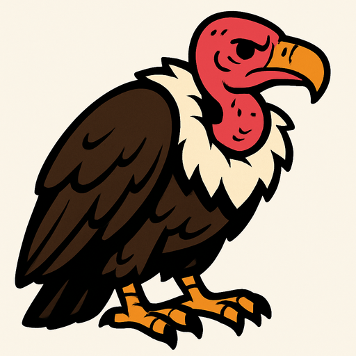 Vulture.
In-Game asset.  2d.  High contrast.  No shadows