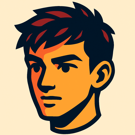 A young man's head.
In-Game asset.  2d.  High contrast.  No shadows