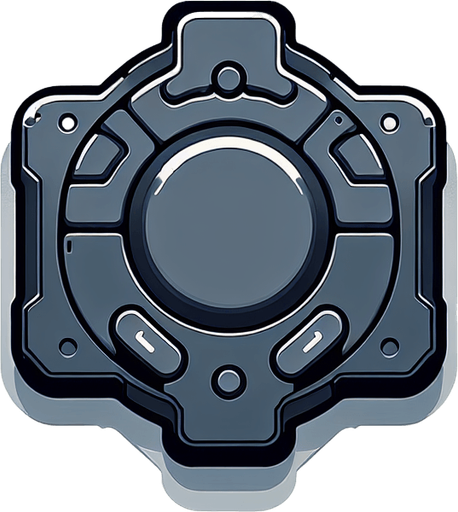 a grey touchpad.
Single Game Texture. In-Game asset. 2d. Blank background. High contrast. No shadows.