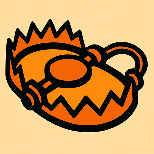 trap.
In-Game asset.  2d.  High contrast.  No shadows