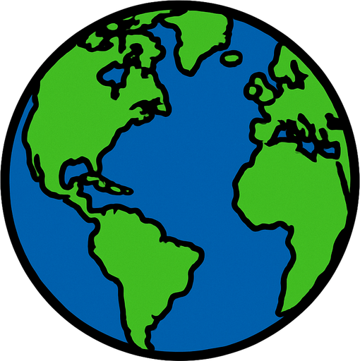 Earth.
In-Game asset.  2d.  High contrast.  No shadows