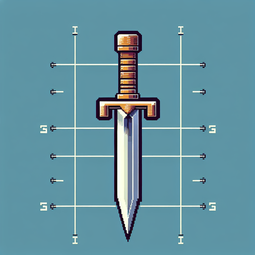 snes dagger. front view
Single Game Texture.  In-Game asset.  2d.  Blank background.  High contrast.  No shadows
