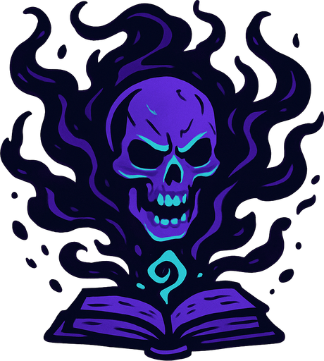 Black magic from fantasy.
In-Game asset.  2d.  High contrast.  No shadows