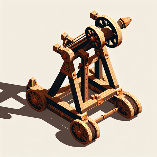 Mancınık.
Single Game Texture. In-Game asset. 2d. Blank background. High contrast. No shadows.