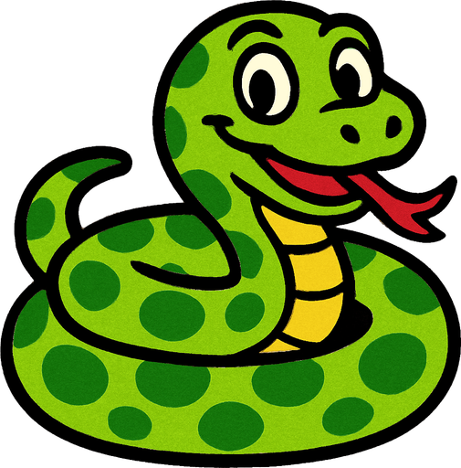 cartoon snake texture.
In-Game asset.  2d.  High contrast.  No shadows