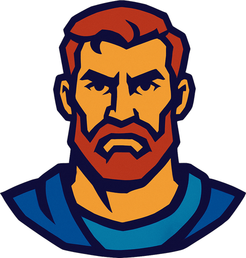 man.
In-Game asset.  2d.  High contrast.  No shadows