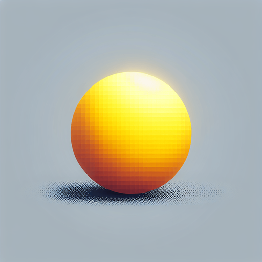 A Yellow Blurry Ball.
Single Game Texture.  In-Game asset.  2d.  Blank background.  High contrast.  No shadows