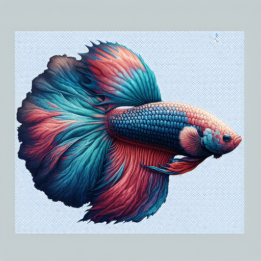 A realistic bettafish swiming to the right.
Single Game Texture. In-Game asset. 2d. Blank background. High contrast. No shadows.