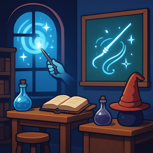 Clase mágica simple muy realista en 2D.
In-Game asset.  2d.  High contrast.  No shadows