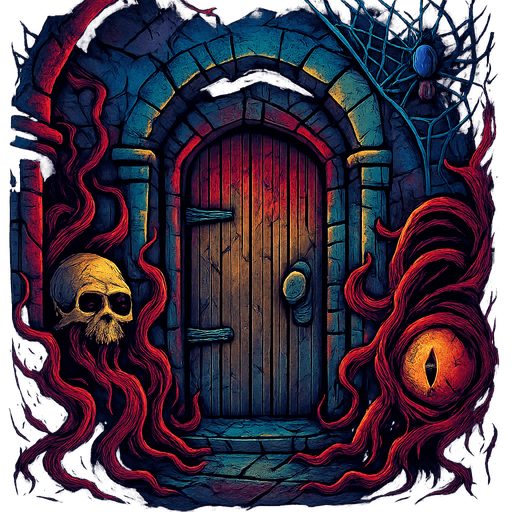 Scary wallpaper without characters, with all colors, HD colors.
In-Game asset.  3d.  High contrast.  No shadows