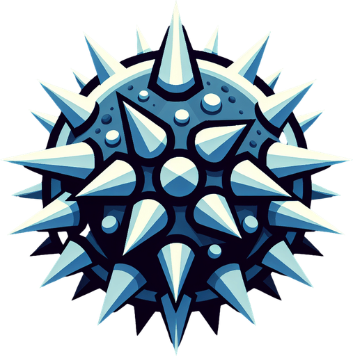 Spikes.
Single Game Texture. In-Game asset. 2d. Blank background. High contrast. No shadows.