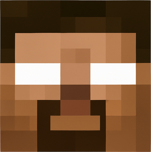 herobrine_head.
In-Game asset.  2d.  High contrast.  No shadows