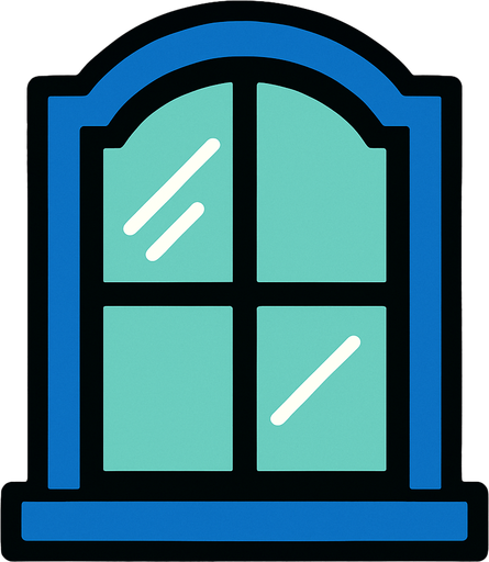 pencere.
In-Game asset.  2d.  High contrast.  No shadows