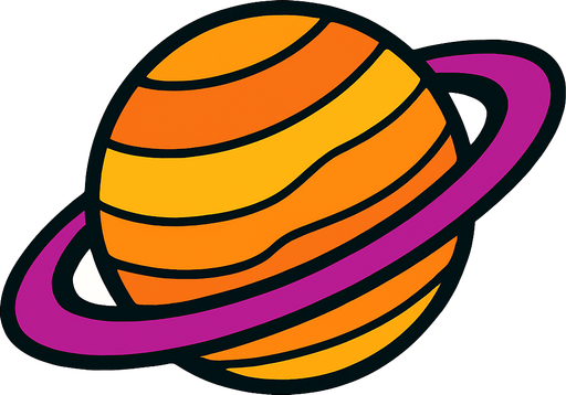 satürn.
In-Game asset.  2d.  High contrast.  No shadows