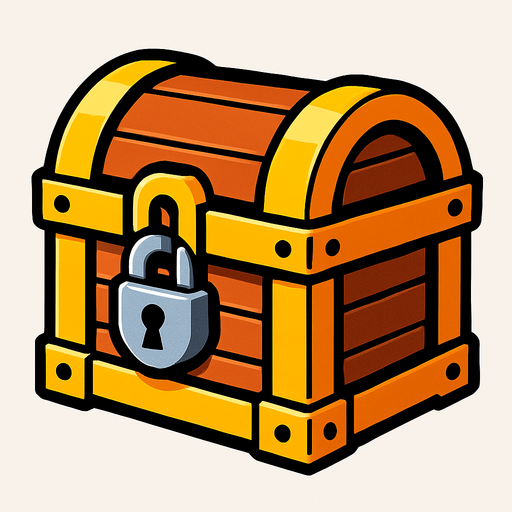 cofre.
In-Game asset.  2d.  High contrast.  No shadows