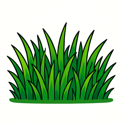 düz çimen resmi.
In-Game asset.  2d.  High contrast.  No shadows