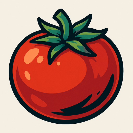 tomato.
In-Game asset.  2d.  High contrast.  No shadows