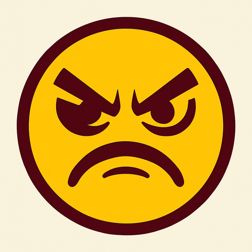 kızgın surat.
In-Game asset.  2d.  High contrast.  No shadows