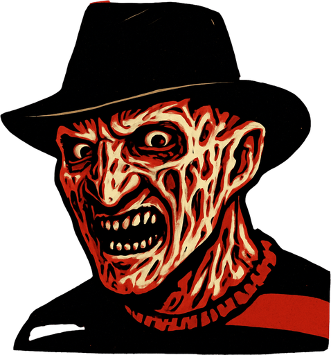freddy krueger scary head.
In-Game asset.  2d.  High contrast.  No shadows