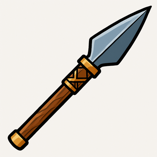 Mızrak.
In-Game asset.  2d.  High contrast.  No shadows