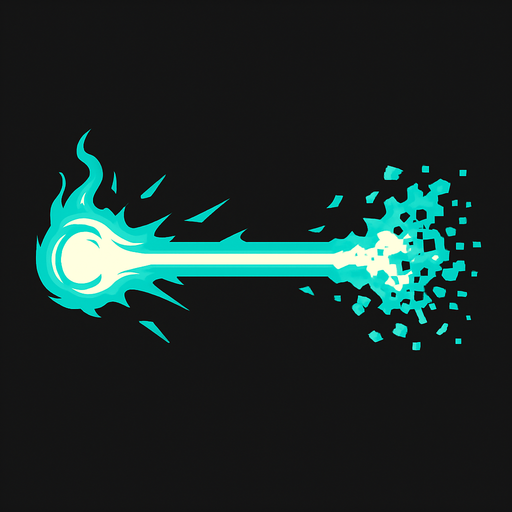 Beam of disintegration.
In-Game asset.  2d.  High contrast.  No shadows