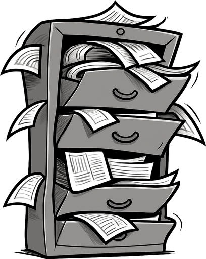 Squish the image like the cabinet is squeezing in on itself