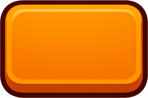 Create a 3D button with rounded corners, and make sure it appears in a rectangular shape..
In-Game asset.  2d.  High contrast.  No shadows