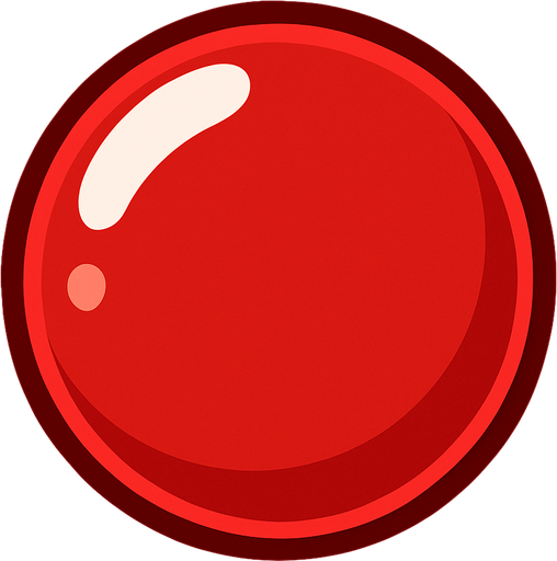 Red bubble.
In-Game asset.  2d.  High contrast.  No shadows