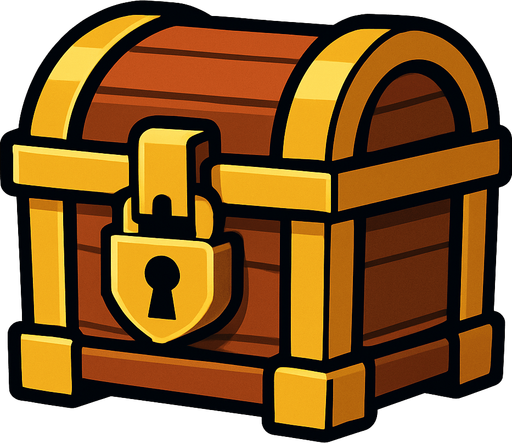 cofre.
In-Game asset.  2d.  High contrast.  No shadows